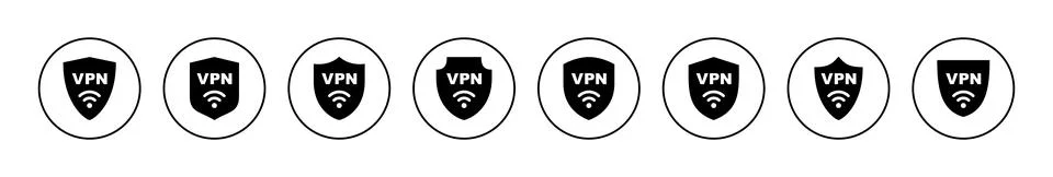 Vpn icon vector. Private network sign and symbol. virtual private network ico Stock-Illustration