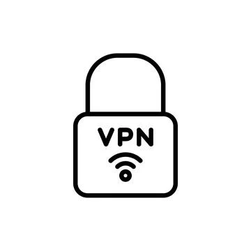 Vpn icon vector. Private network sign and symbol. virtual private network ico Stock-Illustration
