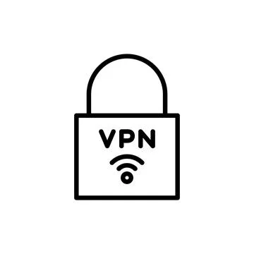 Vpn icon vector. Private network sign and symbol. virtual private network ico Stock-Illustration