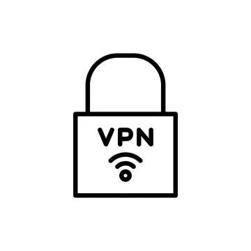 Vpn icon vector. Private network sign and symbol. virtual private network ico Stock-Illustration
