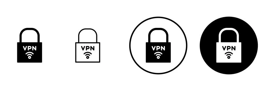 Vpn icon vector. Private network sign and symbol. virtual private network ico Stock-Illustration