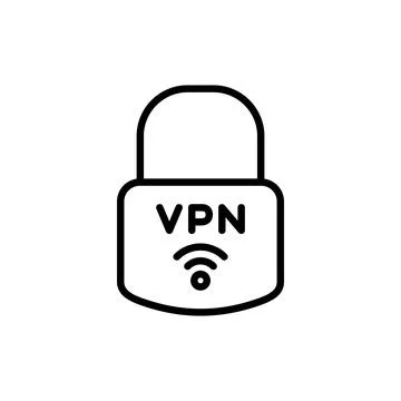 Vpn icon vector. Private network sign and symbol. virtual private network ico Stock Illustration
