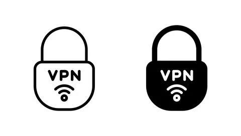 Vpn icon vector. Private network sign and symbol. virtual private network ico Stock Illustration