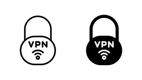 Vpn icon vector. Private network sign and symbol. virtual private network ico Stock-Illustration