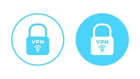 Vpn icon vector. Private network sign and symbol. virtual private network ico Illustrazione stock