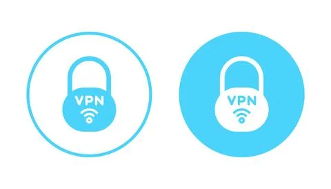 Vpn icon vector. Private network sign and symbol. virtual private network ico 库存插图
