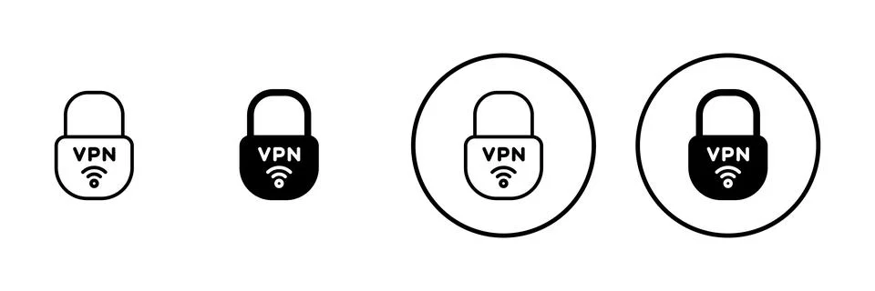 Vpn icon vector. Private network sign and symbol. virtual private network ico Illustrazione stock
