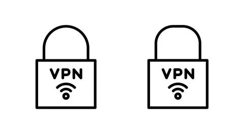 Vpn icon vector. Private network sign and symbol. virtual private network ico Ilustración de archivo