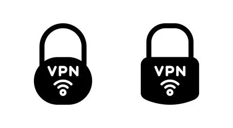 Vpn icon vector. Private network sign and symbol. virtual private network ico 库存插图