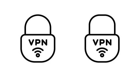 Vpn icon vector. Private network sign and symbol. virtual private network ico Stock-Illustration