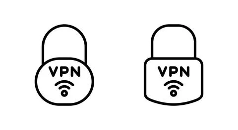 Vpn icon vector. Private network sign and symbol. virtual private network ico Stock-Illustration