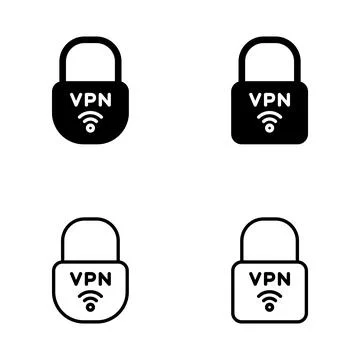 Vpn icon vector. Private network sign and symbol. virtual private network ico Stock-Illustration