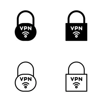 Vpn icon vector. Private network sign and symbol. virtual private network ico Stock-Illustration