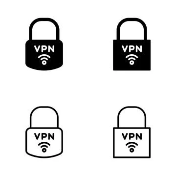 Vpn icon vector. Private network sign and symbol. virtual private network ico Ilustración de archivo