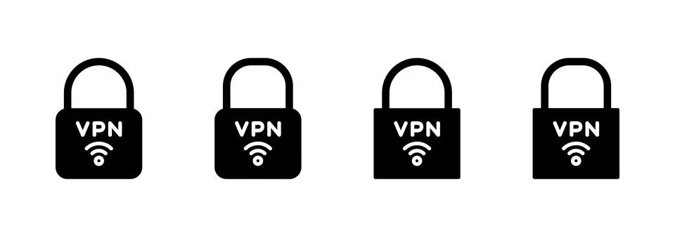Vpn icon vector. Private network sign and symbol. virtual private network ico 库存插图