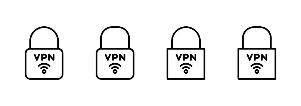 Vpn icon vector. Private network sign and symbol. virtual private network ico Stock-Illustration