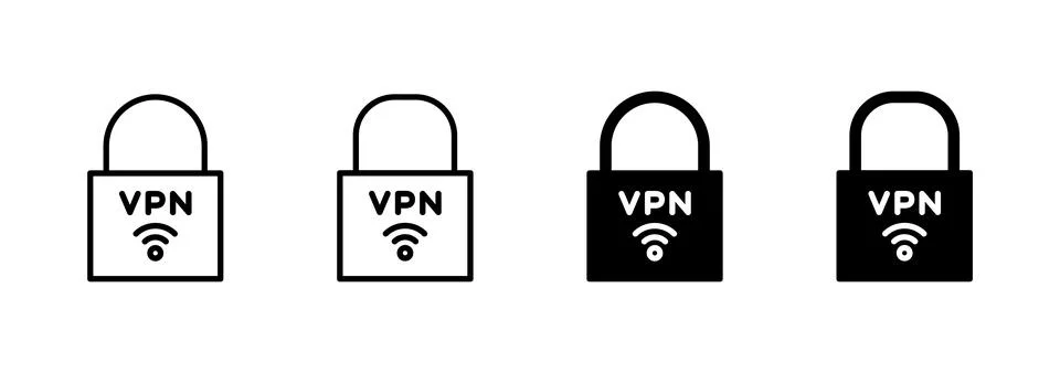 Vpn icon vector. Private network sign and symbol. virtual private network ico Stock-Illustration
