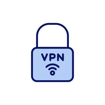 Vpn icon vector. Private network sign and symbol. virtual private network ico Ilustración de archivo