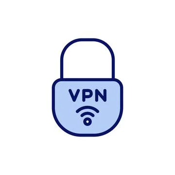 Vpn icon vector. Private network sign and symbol. virtual private network ico Illustrazione stock