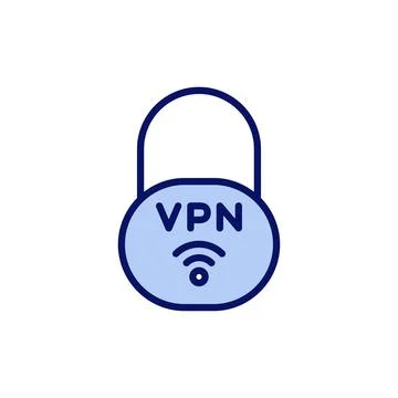 Vpn icon vector. Private network sign and symbol. virtual private network ico Ilustración de archivo