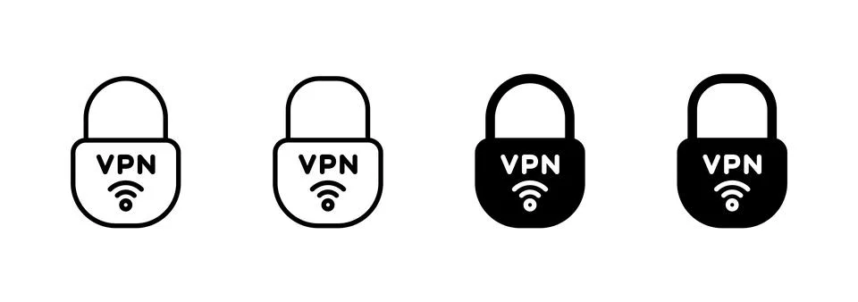 Vpn icon vector. Private network sign and symbol. virtual private network ico Stock-Illustration