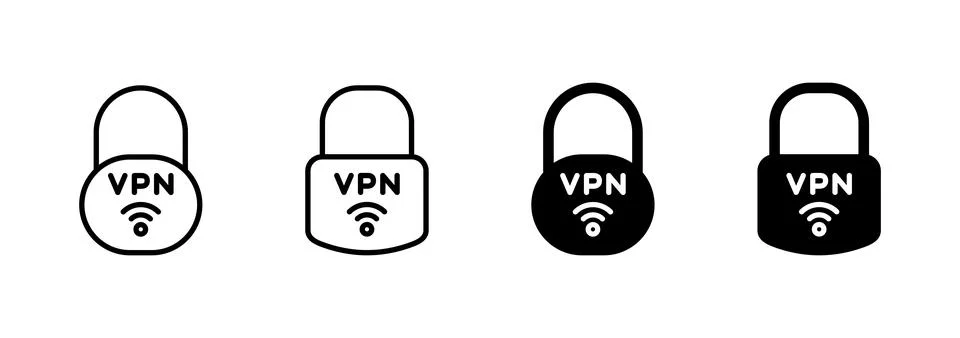 Vpn icon vector. Private network sign and symbol. virtual private network ico Ilustración de archivo