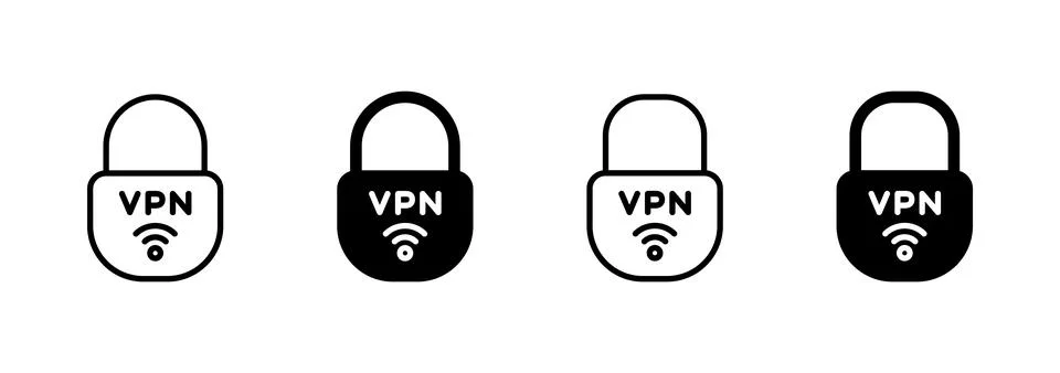 Vpn icon vector. Private network sign and symbol. virtual private network ico Stock-Illustration