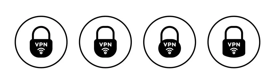 Vpn icon vector. Private network sign and symbol. virtual private network ico Stock-Illustration