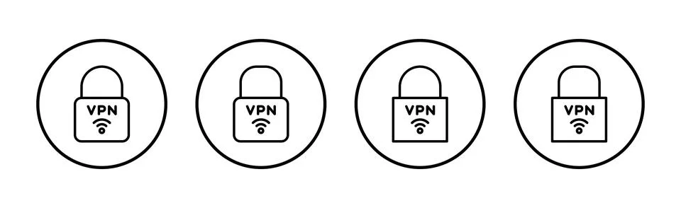 Vpn icon vector. Private network sign and symbol. virtual private network ico Stock-Illustration