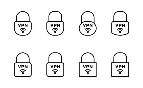 Vpn icon vector. Private network sign and symbol. virtual private network ico Stock-Illustration