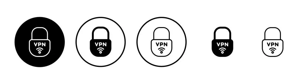 Vpn icon vector. Private network sign and symbol. virtual private network ico Stock Illustration