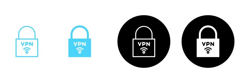 Vpn icon vector. Private network sign and symbol. virtual private network ico Stock Illustration