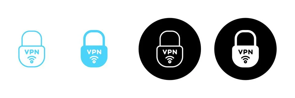 Vpn icon vector. Private network sign and symbol. virtual private network ico Stock Illustration