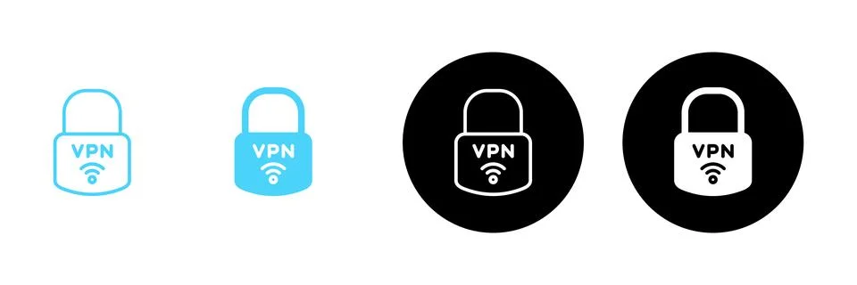 Vpn icon vector. Private network sign and symbol. virtual private network ico Stock Illustration