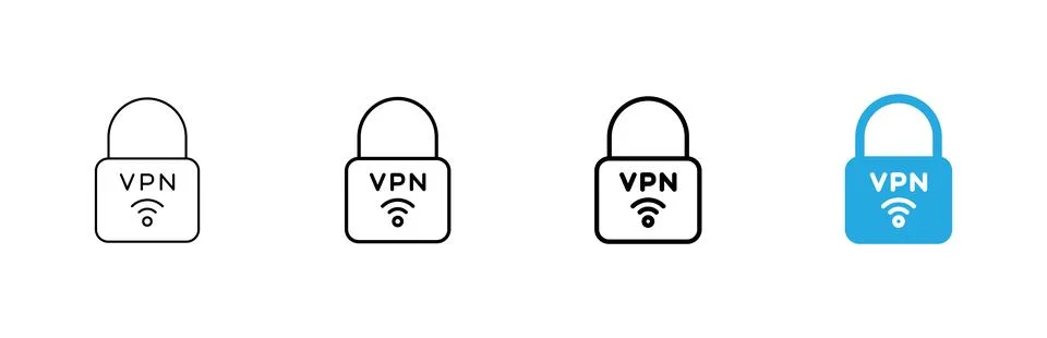 Vpn icon vector. Private network sign and symbol. virtual private network ico Illustrazione stock