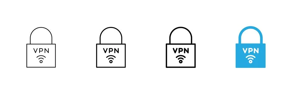 Vpn icon vector. Private network sign and symbol. virtual private network ico Stockillustratie