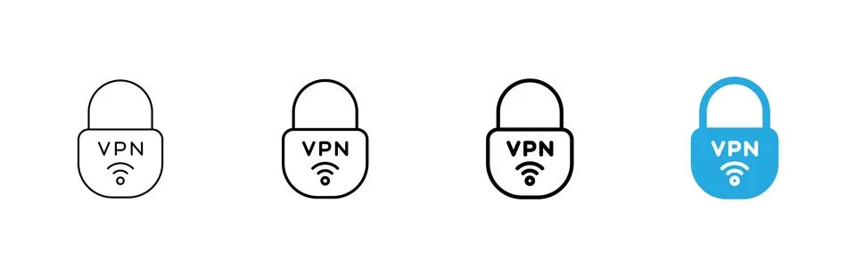 Vpn icon vector. Private network sign and symbol. virtual private network ico Stock Illustration