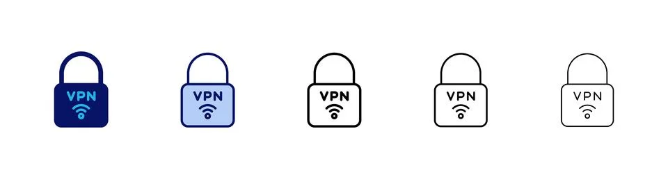 Vpn icon vector. Private network sign and symbol. virtual private network ico Stock Illustration