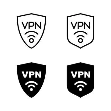 Vpn icons vector. Private network sign and symbol. virtual private network .. Stock-Illustration