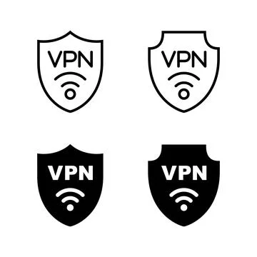 Vpn icons vector. Private network sign and symbol. virtual private network .. Stock-Illustration