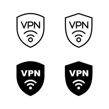 Vpn icons vector. Private network sign and symbol. virtual private network .. Stock-Illustration