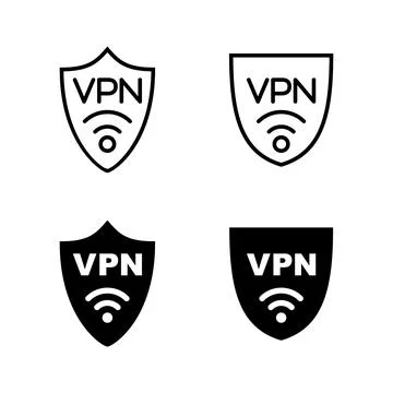 Vpn icons vector. Private network sign and symbol. virtual private network .. Stock-Illustration