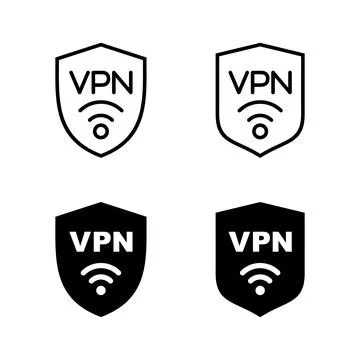 Vpn icons vector. Private network sign and symbol. virtual private network .. Stock Illustration