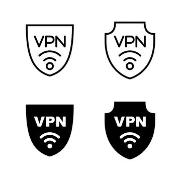 Vpn icons vector. Private network sign and symbol. virtual private network .. Stock-Illustration