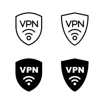 Vpn icons vector. Private network sign and symbol. virtual private network .. Stock-Illustration