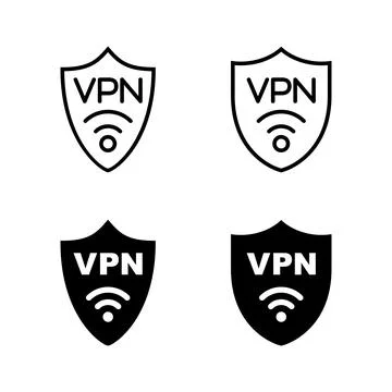 Vpn icons vector. Private network sign and symbol. virtual private network .. Stock-Illustration