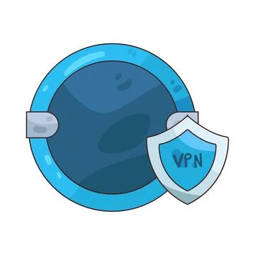 VPN illustration Illustrazione stock