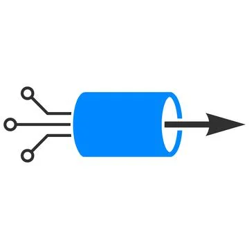 VPN Integration Vector Icon Flat Illustration Stock Illustration