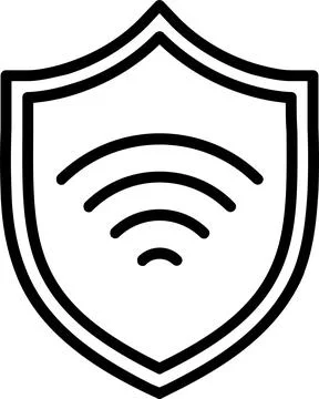 Vpn Line Icon Design Stock Illustration