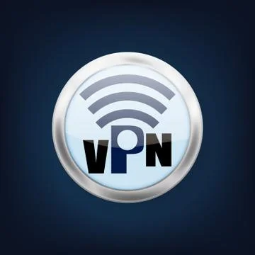 VPN logo. VPN icon. Vector illustration. イラスト素材